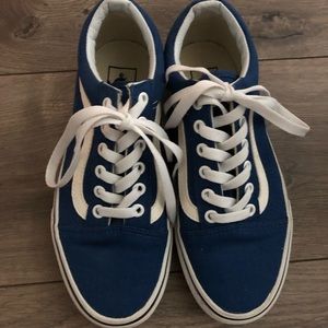 Blue classic vans, size 6.5 women’s
